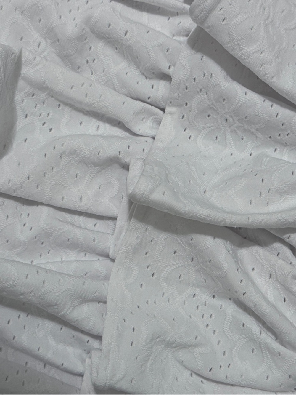 Michael Kors White Eyelet Ruffle Tiered Skirt Small Boho Summer - Picture 3 of 4
